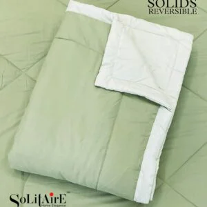 GREEN COMFORTER SOFT SMOOTH