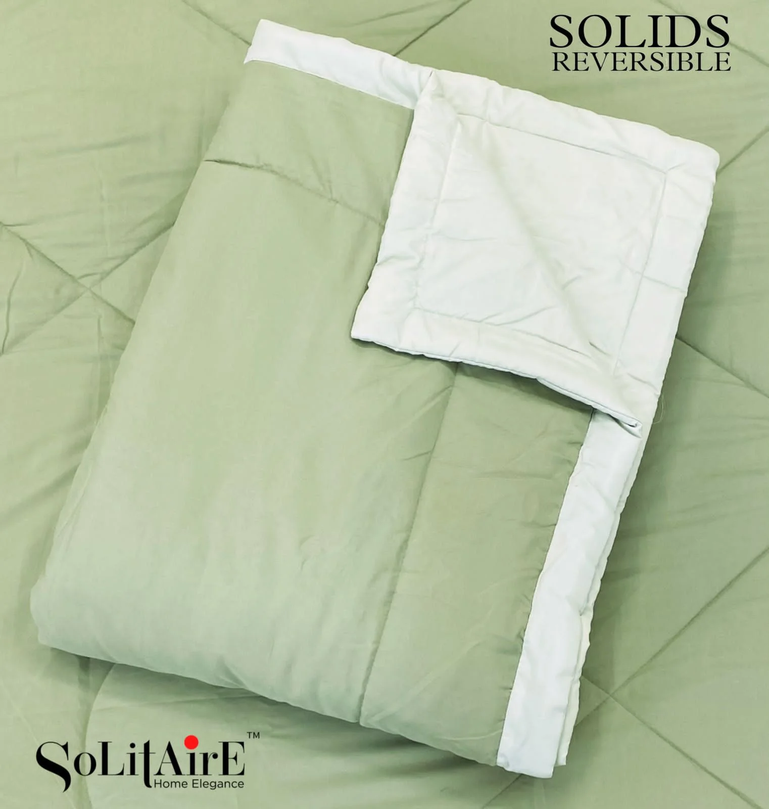 GREEN COMFORTER
SOFT SMOOTH